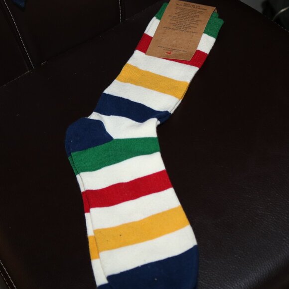 Hudson's Bay HBC Multistripe Trouser Socks NWT - Picture 3 of 5